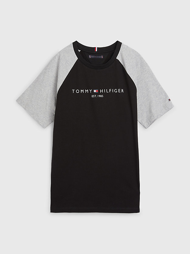 T-shirt Essential colour-block en coton bio BLACK pour boys TOMMY HILFIGER