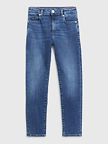 denim modern straight jeans mit fade-effekt für jungen - tommy hilfiger