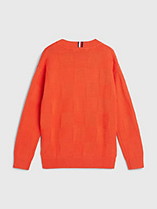 Pullover Kids School Uniform Clothes Tommy Hilfiger Long Sleeve Boys V-Neck Sweater 
