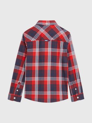 Camisa de cuadros con logo | | Tommy Hilfiger