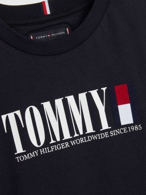 Camiseta de manga larga con gráfico AZUL | Tommy Hilfiger