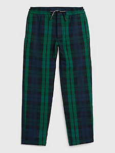 green th comfort black watch tartan trousers for boys tommy hilfiger
