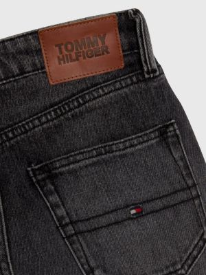 Schotel Grand idioom Modern straight zwarte jeans met fading | DENIM | Tommy Hilfiger