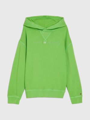 Tonal Logo Hoody | GREEN | Tommy Hilfiger