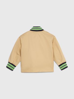 TRENCH Bomberjacke mit gebogenem Hilfiger-Logo für boys TOMMY HILFIGER