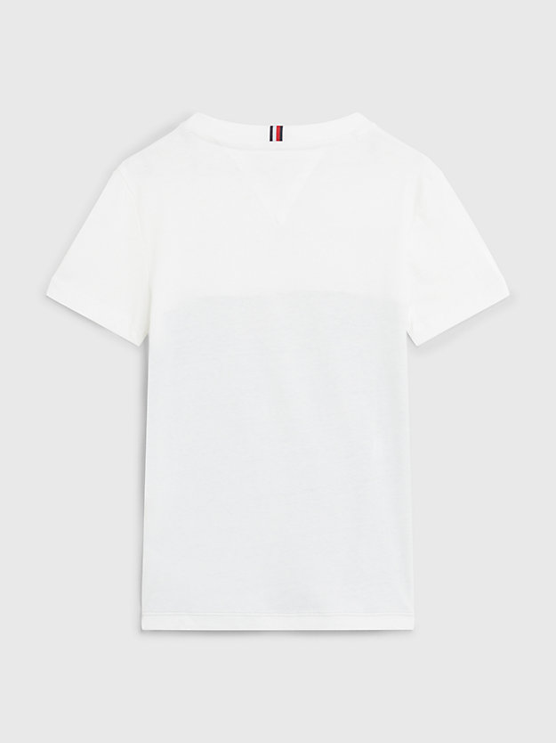 T-shirt Essential colour-block WHITE pour boys TOMMY HILFIGER