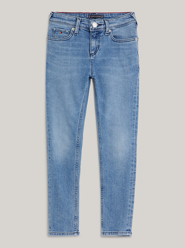 denim essential scanton y slim jeans mit fade-effekt für jungen - tommy hilfiger
