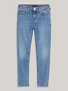 denim essential scanton y slim jeans met fading voor jongens - tommy hilfiger