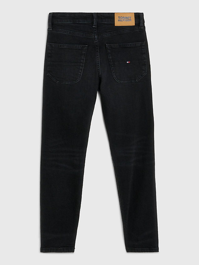 denim hilfiger monotype modern schwarze straight jeans für jungen - tommy hilfiger