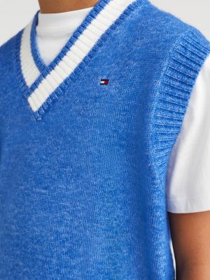 Varsity Knitted Sweater Vest | BLUE | Tommy Hilfiger