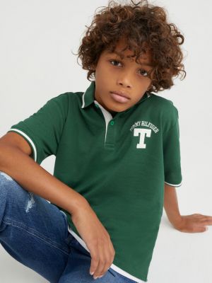 Buy Juniors Striped Polo Tshirt With Button Closure Online