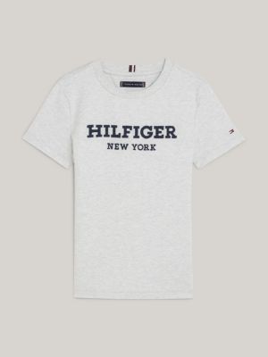 Langarmshirt mit Logo | GREY | Tommy Hilfiger | Rundhalsshirts