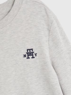 TH Monogram Long Sleeve T-Shirt | GREY | Tommy Hilfiger