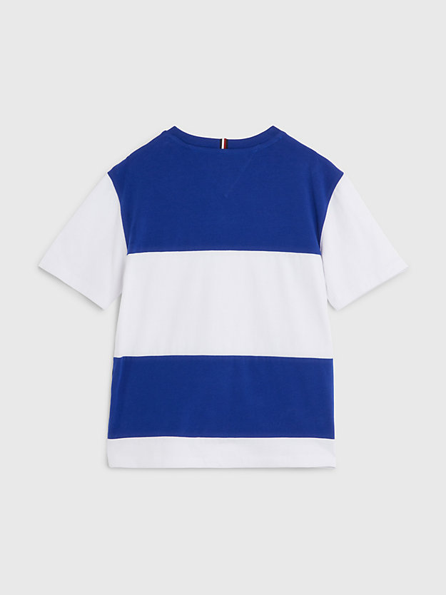 Colour-Blocked Jersey T-Shirt | Blue | Tommy Hilfiger
