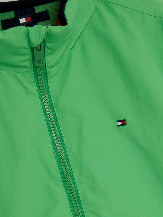 green essential zip-thru jacket for boys tommy hilfiger