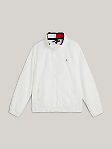 giacca essential con zip bianco da bambino tommy hilfiger