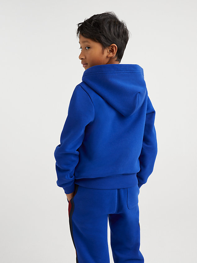 blue global stripe jogginghose mit bündchen für jungen - tommy hilfiger