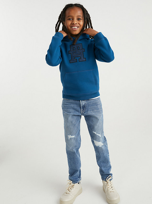 denim th modern distressed straight jeans for boys tommy hilfiger