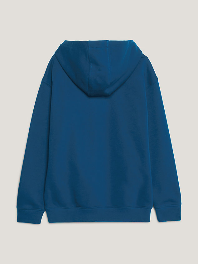 blue achive fit hoodie mit logo für jungen - tommy hilfiger
