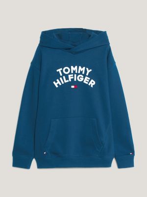 Tommy Hilfiger - Boys Blue Cotton Monogram Sweatshirt