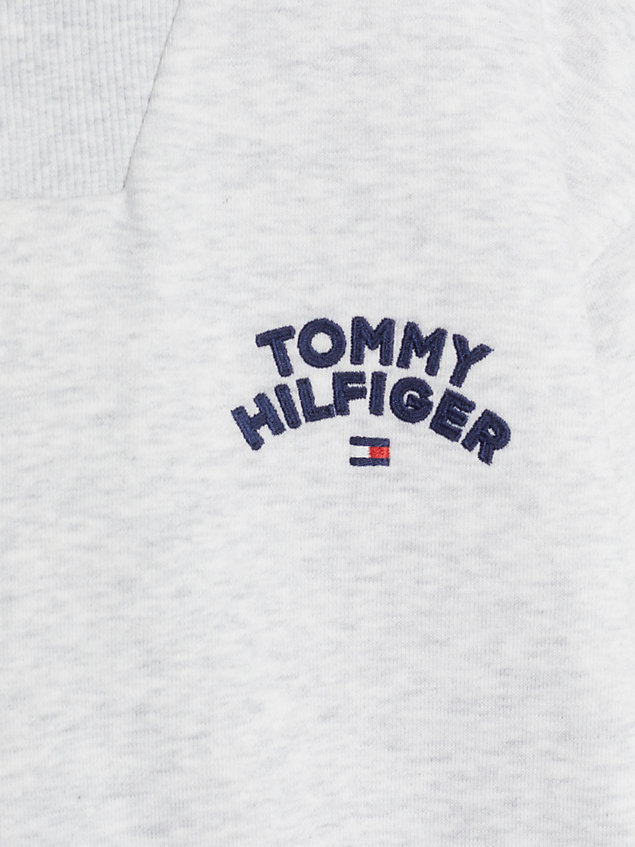 grey logo archive sweatshirt and joggers set for boys tommy hilfiger