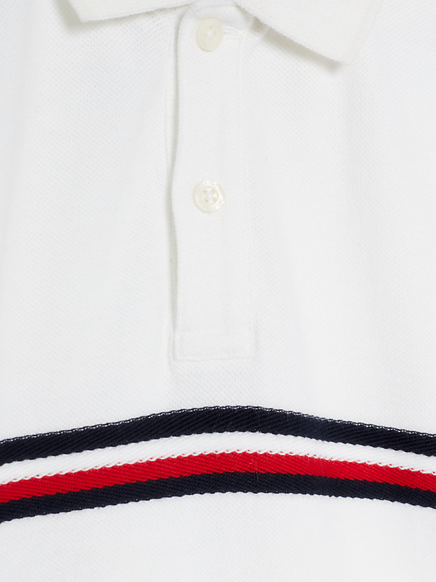white global stripe regular fit poloshirt für boys - tommy hilfiger