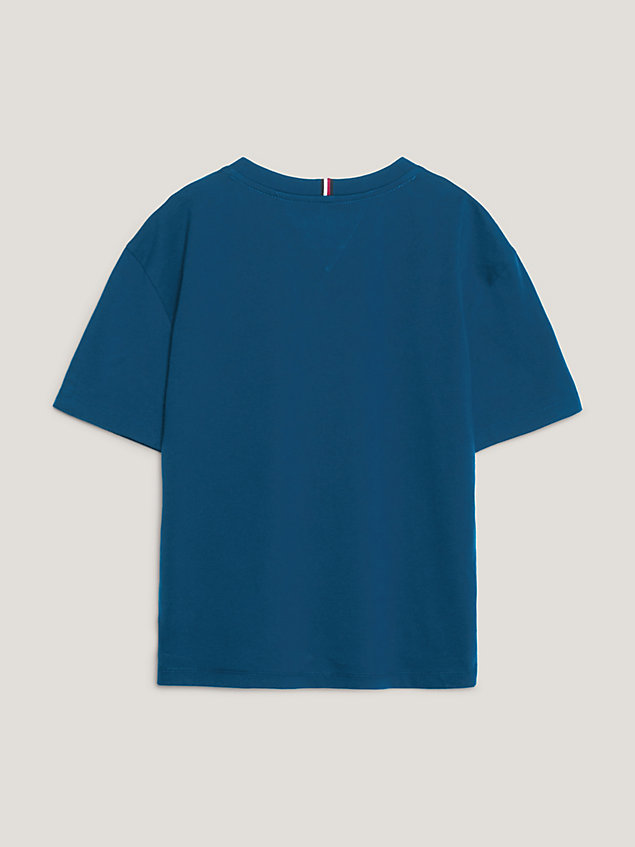 blue archive fit t-shirt mit grafischem logo für boys - tommy hilfiger