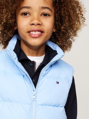 smanicato relaxed fit imbottito blu da bambini tommy hilfiger