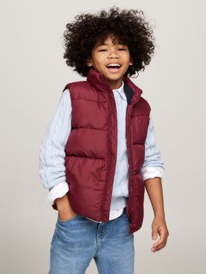 smanicato relaxed fit imbottito red da bambini tommy hilfiger