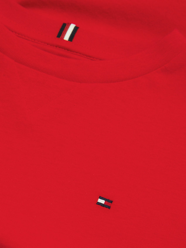 orange essential archive fit t-shirt voor jongens - tommy hilfiger