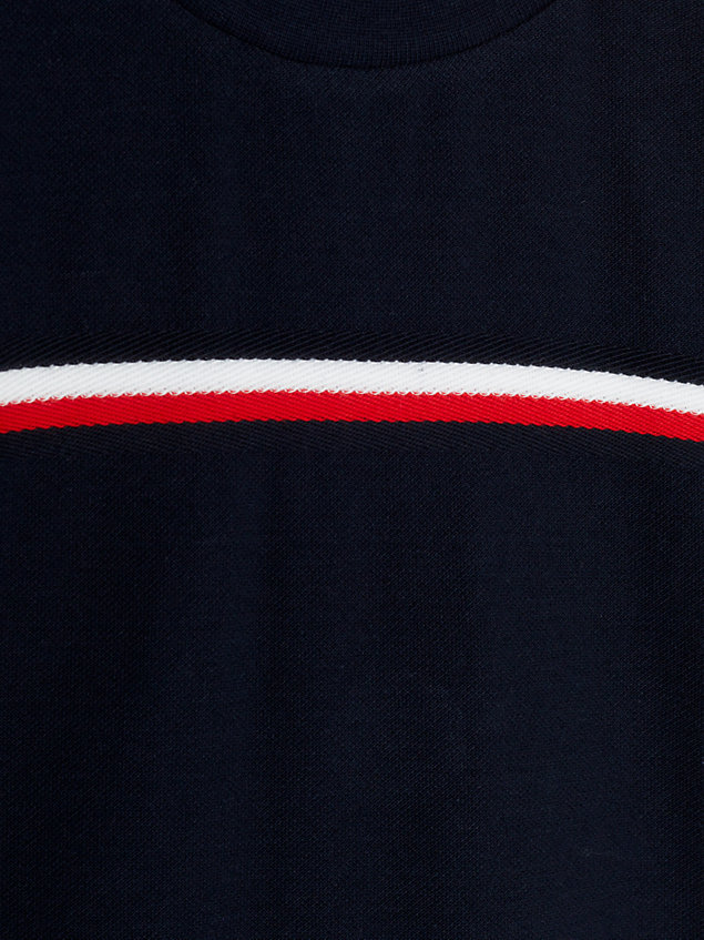 blue global stripe archive fit piqué-t-shirt für boys - tommy hilfiger