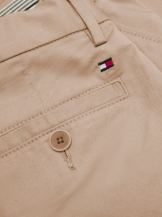 beige 1985 collection twill chinos for boys tommy hilfiger