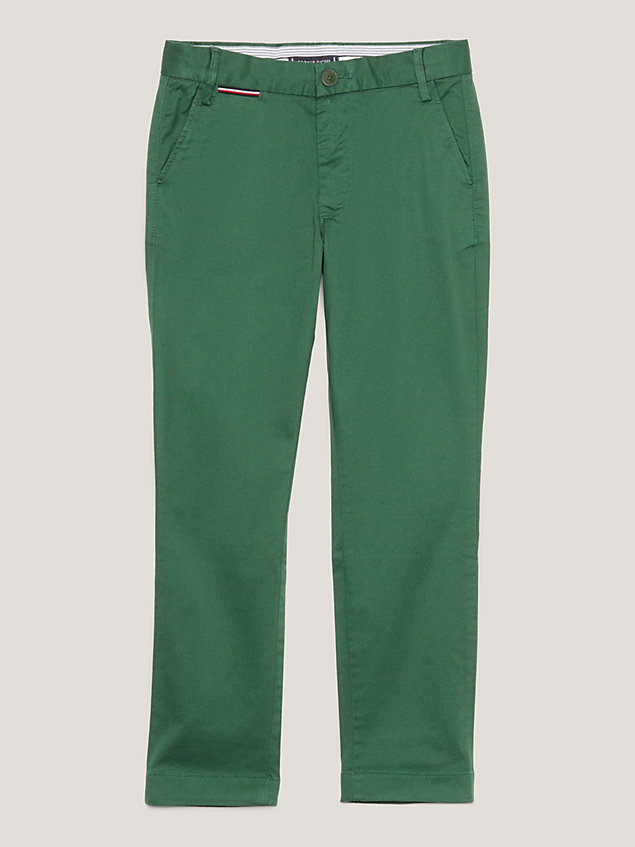 green 1985 collection regular fit chinos for boys tommy hilfiger