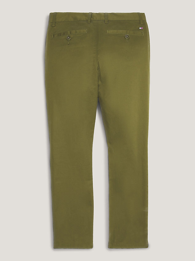 pantaloni chino 1985 collection regular fit green da bambino tommy hilfiger