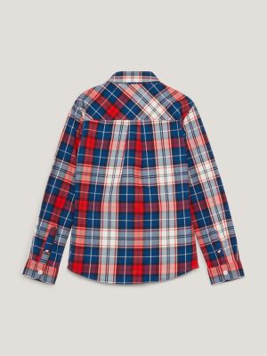 Tartan Check Regular Fit Shirt | Blue | Tommy Hilfiger