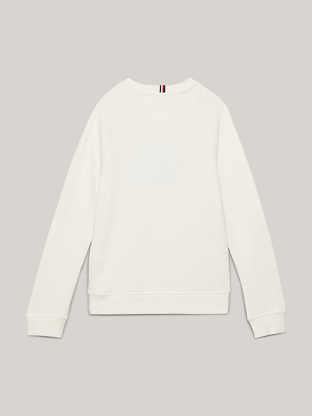 white th monogram sweatshirt mit stempel-logo für jungen - tommy hilfiger