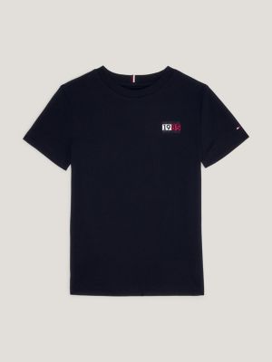 Blue Tommy Hilfiger Signature Tape Logo T-Shirt Junior