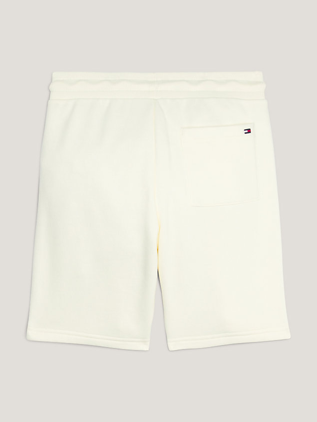 white joggingshort met new york-logo voor jongens - tommy hilfiger