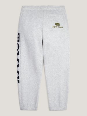 Varsity Logo Cuffed Fleece Archive Fit Joggers, Grey