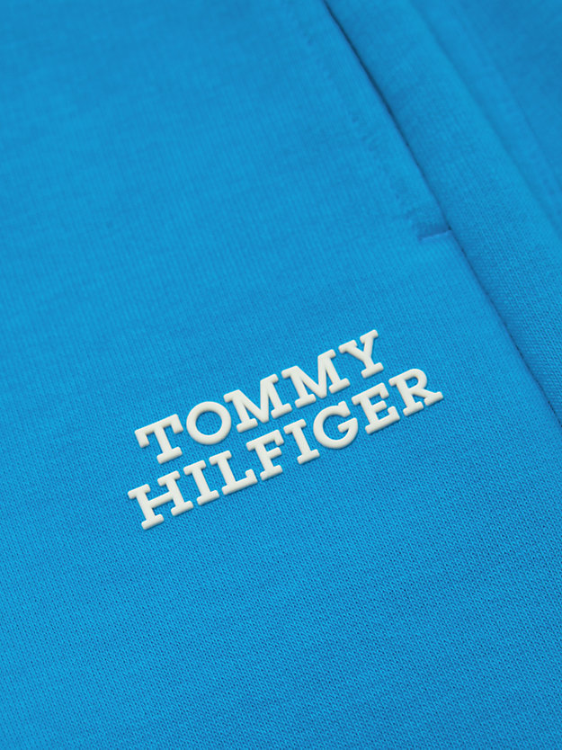 joggers archive fit con logo blu da bambini tommy hilfiger