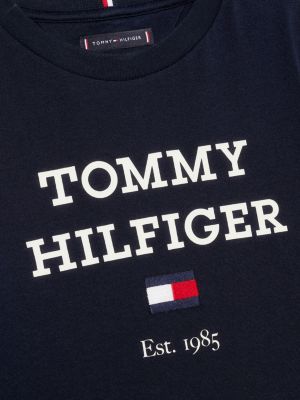 Tommy Langarmshirt Hilfiger | | mit Blau Logo