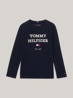 Sweatshirt mit großem Logo | Blau | Tommy Hilfiger