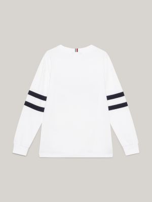 Tommy hilfiger logo hot sale long sleeve tee