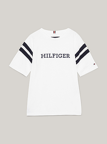 Varsity TH Crest Logo T-Shirt | White | Tommy Hilfiger
