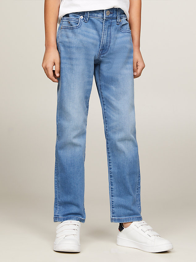 denim modern straight fit jeans voor boys - tommy hilfiger