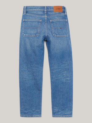 denim relaxed jeans im skater-stil mit hanf für jungen - tommy hilfiger