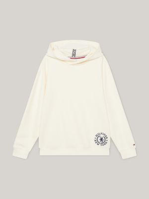 Varsity TH Crest Logo Hoody | Beige | Tommy Hilfiger