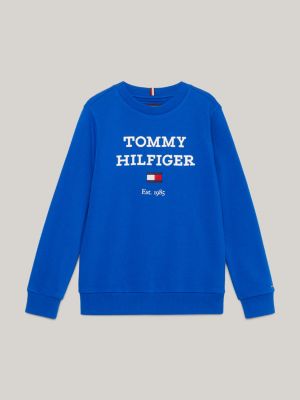 Sudadera tommy best sale hilfiger mujer azul