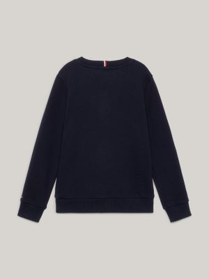 Sweatshirt met oversized logo Blauw Tommy Hilfiger