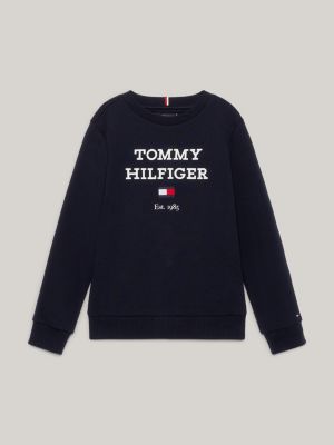 Sweatshirt mit großem Logo | Blau | Tommy Hilfiger